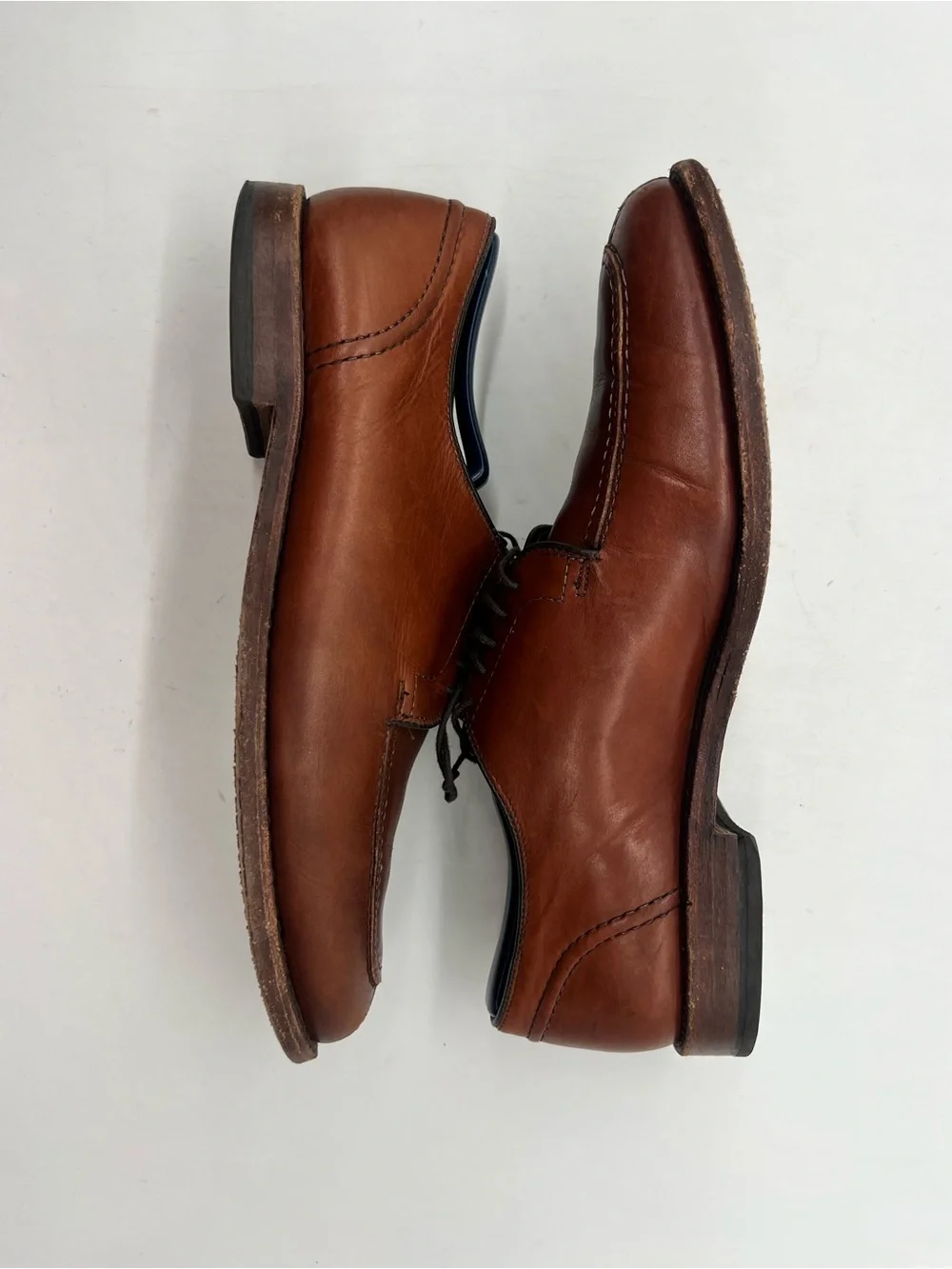 Allen Edmonds LaSalle Men’s Sz 8.5D Brown Leather Split Toe Derby Oxford Shoes.